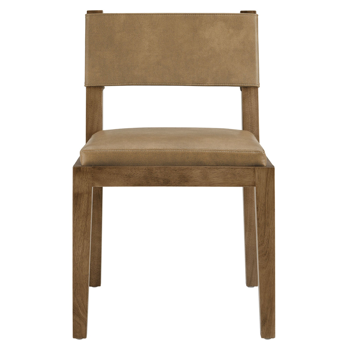 Calder Toast Vegan Leather Dining Side Chair - Ornate Home