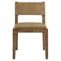 Calder Toast Vegan Leather Dining Side Chair - Ornate Home