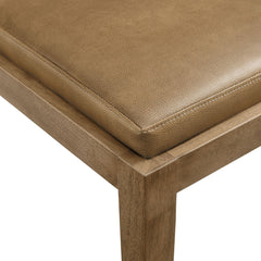 Calder Toast Vegan Leather Dining Side Chair - Ornate Home