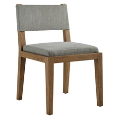 Calder Wheat Fabric Upholstered Wood Armless Dining Chair - Ornate Home