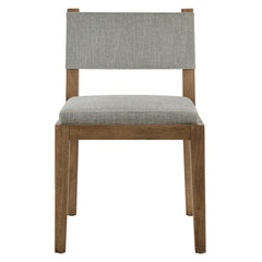 Calder Wheat Fabric Upholstered Wood Armless Dining Chair - Ornate Home