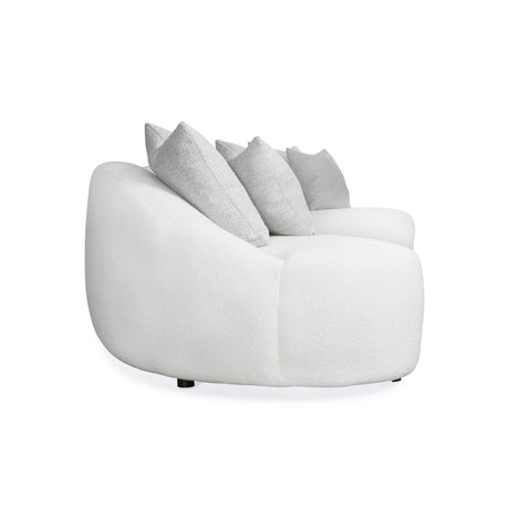 Calder White/Cream Fabric Sectional - Ornate Home