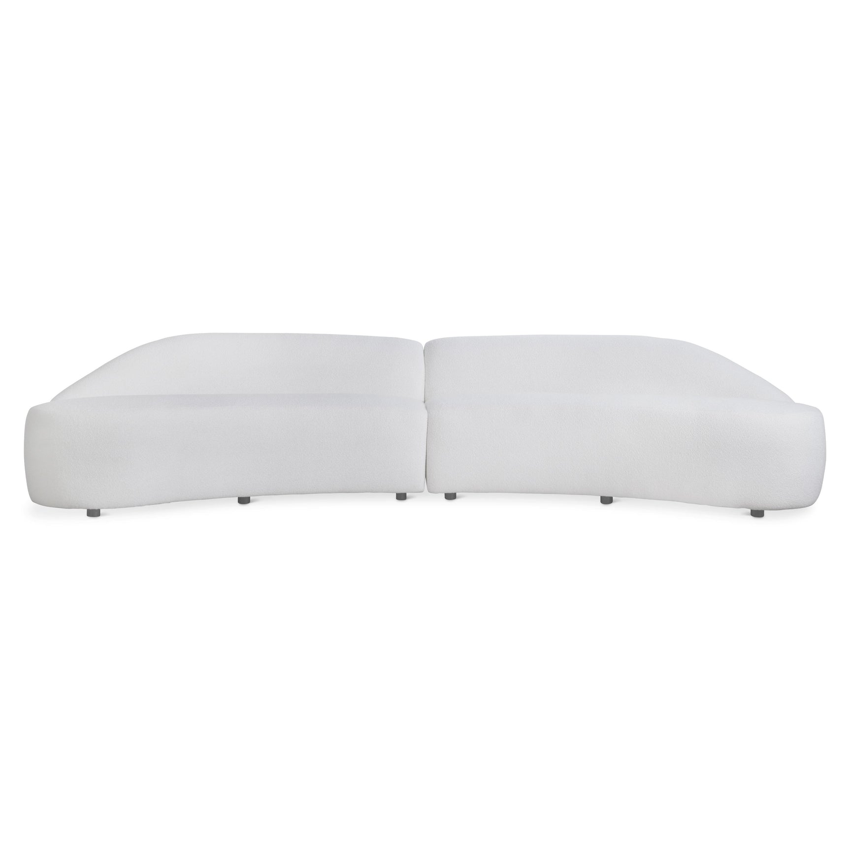 Calder White/Cream Fabric Sectional - Ornate Home