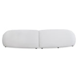 Calder White/Cream Fabric Sectional - Ornate Home