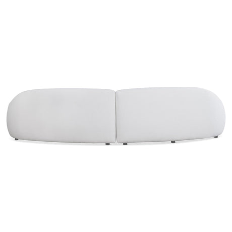 Calder White/Cream Fabric Sectional - Ornate Home