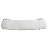 Calder White/Cream Fabric Sectional - Ornate Home
