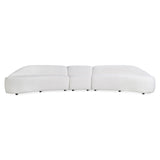Calder White/Cream Fabric Sectional - Ornate Home
