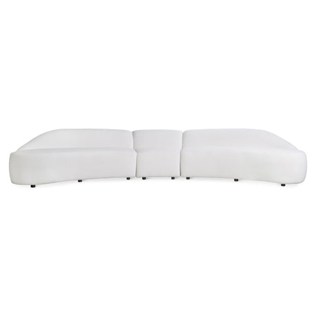 Calder White/Cream Fabric Sectional - Ornate Home