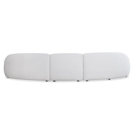 Calder White/Cream Fabric Sectional - Ornate Home