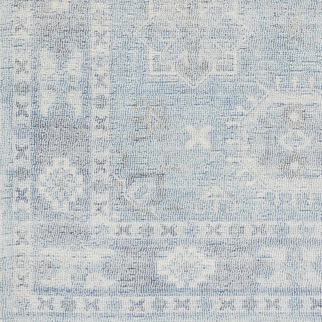 Calderbank Sky Blue Wool-Blend Area Rug - Ornate Home