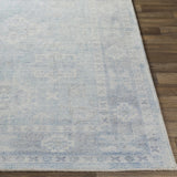 Calderbank Sky Blue Wool-Blend Area Rug - Ornate Home