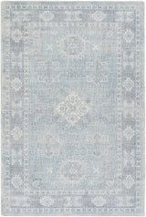 Calderbank Sky Blue Wool-Blend Area Rug - Ornate Home