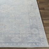 Calderbank Sky Blue Wool-Blend Area Rug - Ornate Home