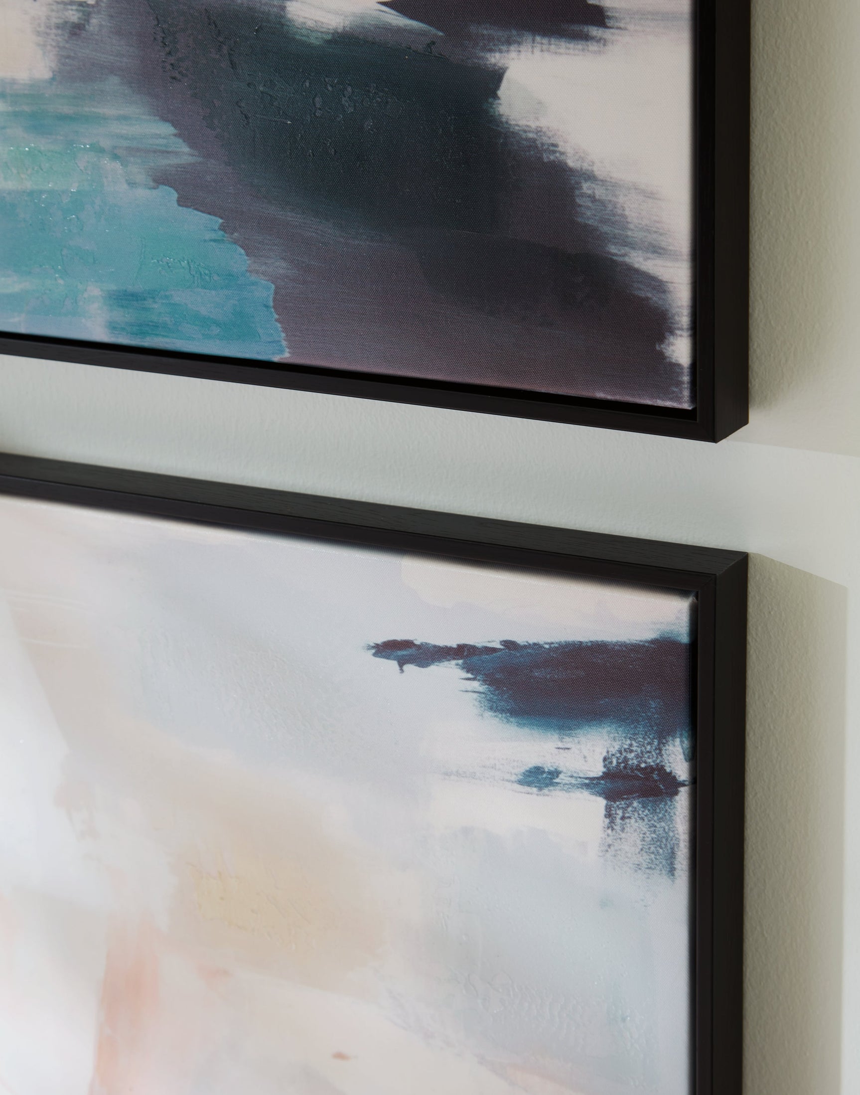 Caldish Blue/White/Pink Wall Art Set (Set of 2) - Ornate Home