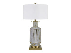 Caldwell Grey/Gold Table Lamp - Ornate Home