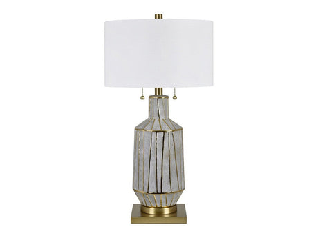 Caldwell Grey/Gold Table Lamp - Ornate Home