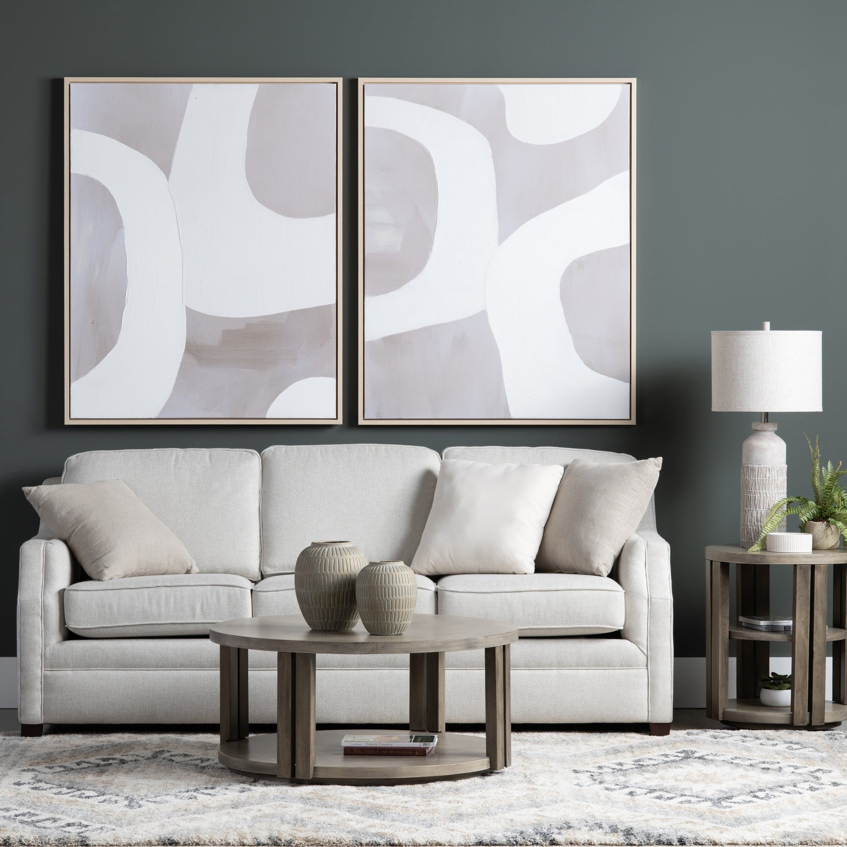 Caldwell Natural/White Canvas