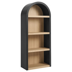 Caleb Black 4 Arched Display Shelf Bookcase - Ornate Home