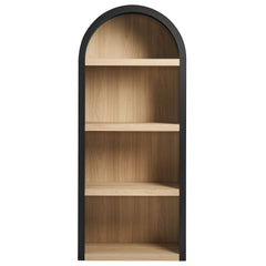 Caleb Black 4 Arched Display Shelf Bookcase - Ornate Home