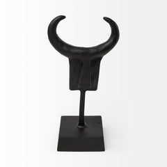 Caleb Black Metal Tribal Figurine - Ornate Home