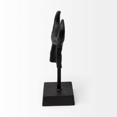 Caleb Black Metal Tribal Figurine - Ornate Home