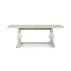 Caleb Distressed Ivory Dining Table - Ornate Home