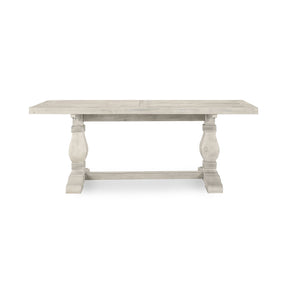Caleb Distressed Ivory Dining Table - Ornate Home