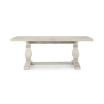 Caleb Distressed Ivory Dining Table - Ornate Home