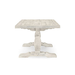 Caleb Distressed Ivory Dining Table - Ornate Home