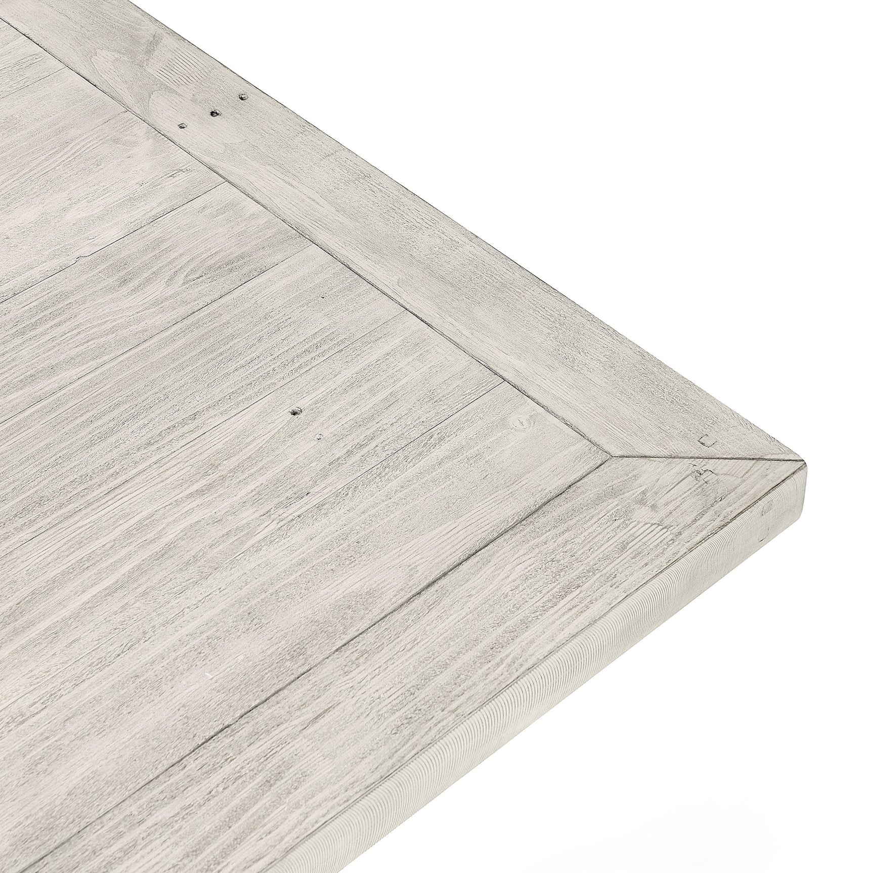 Caleb Distressed Ivory Dining Table - Ornate Home