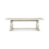 Caleb Distressed Ivory Rectangular Dining Table - Ornate Home