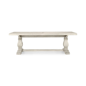 Caleb Distressed Ivory Rectangular Dining Table - Ornate Home