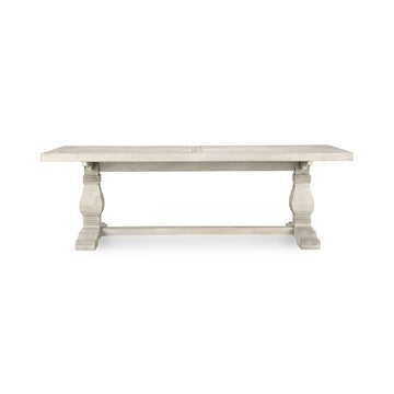 Caleb Distressed Ivory Rectangular Dining Table - Ornate Home