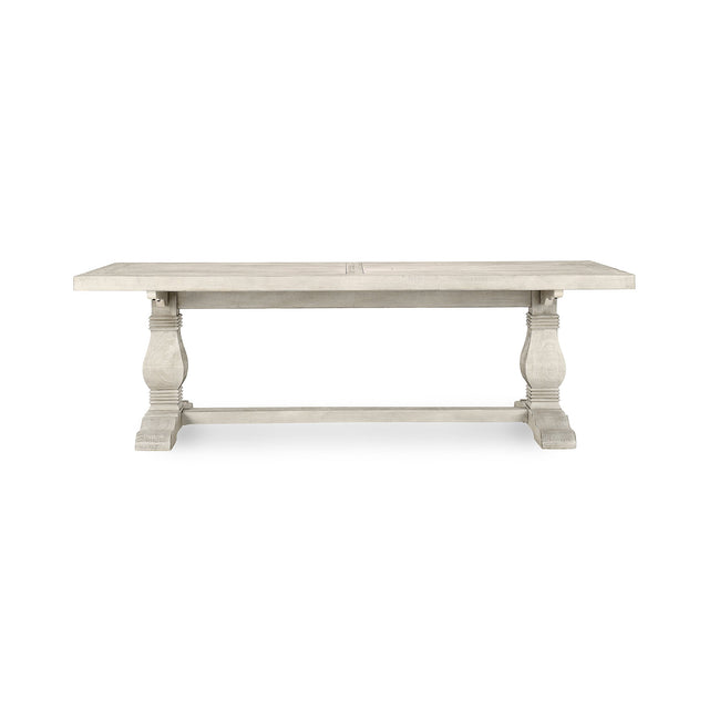 Caleb Distressed Ivory Rectangular Dining Table - Ornate Home