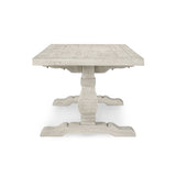 Caleb Distressed Ivory Rectangular Dining Table - Ornate Home