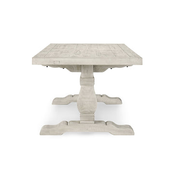 Caleb Distressed Ivory Rectangular Dining Table - Ornate Home