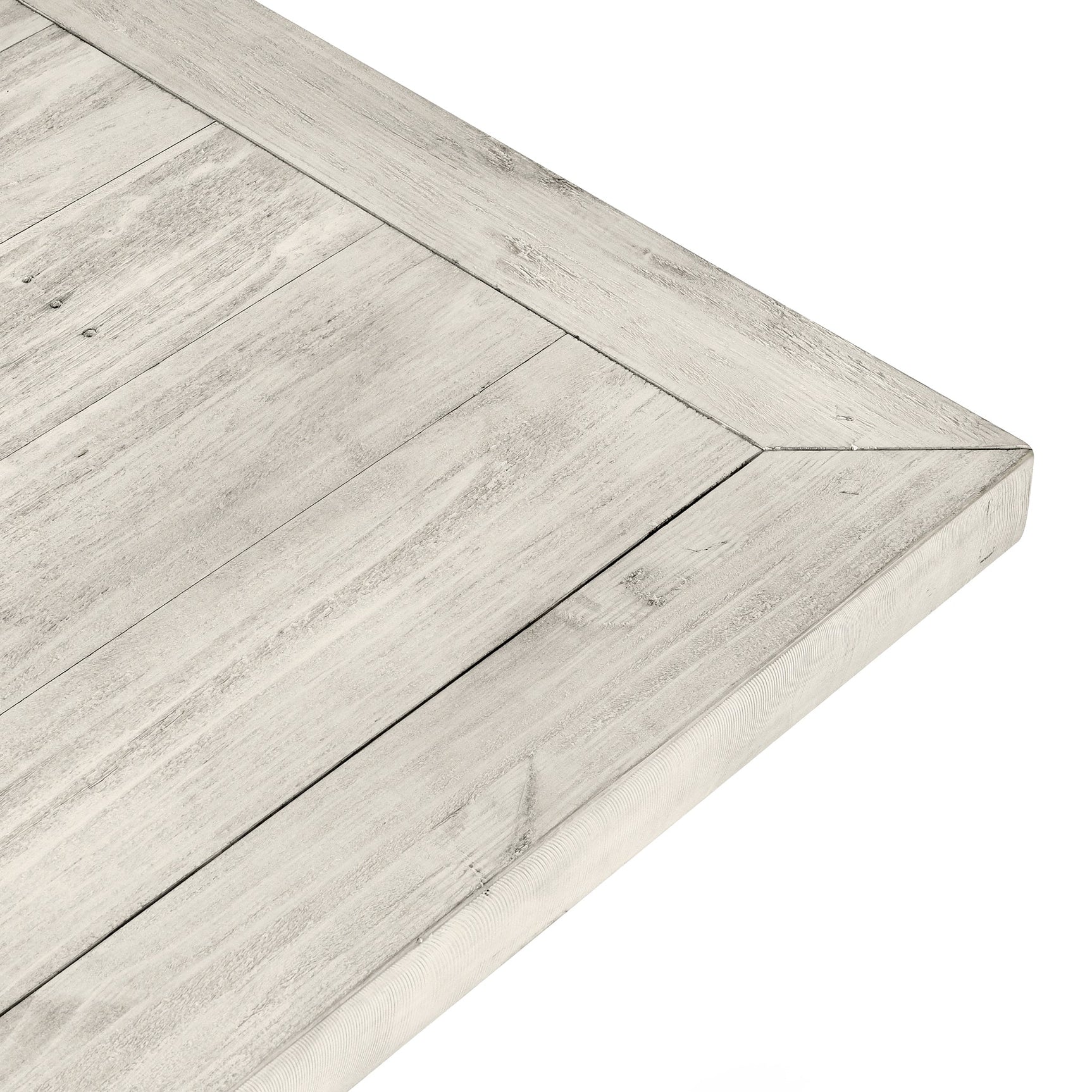Caleb Distressed Ivory Rectangular Dining Table - Ornate Home