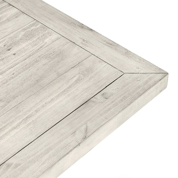 Caleb Distressed Ivory Rectangular Dining Table - Ornate Home
