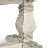 Caleb Distressed Ivory Rectangular Dining Table - Ornate Home