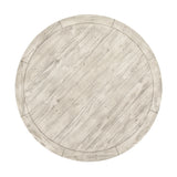 Caleb Distressed Ivory Round Dining Table - Ornate Home