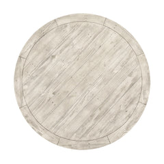Caleb Distressed Ivory Round Dining Table - Ornate Home