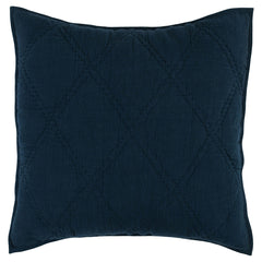 Caleb Hand Stitched Midnight Blue Quilt - Ornate Home
