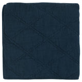 Caleb Hand Stitched Midnight Blue Quilt - Ornate Home