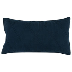 Caleb Hand Stitched Midnight Blue Quilt - Ornate Home