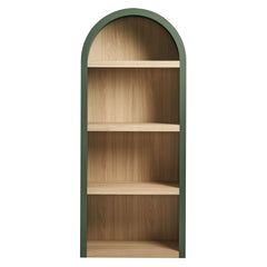 Caleb Hunter Green 4 Arched Display Shelf Bookcase - Ornate Home