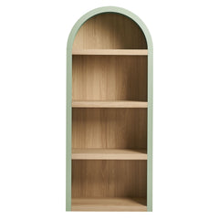 Caleb Sage 4 Arched Display Shelf Bookcase - Ornate Home