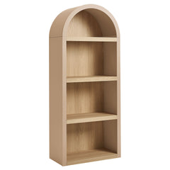 Caleb Tan 4 Arched Display Shelf Bookcase - Ornate Home
