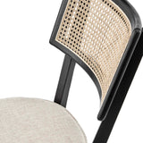 Caledonia Black/Beige Wood Dining Chair - Ornate Home