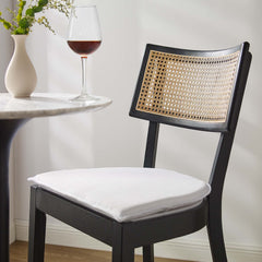 Caledonia Black/White Wood Bar Stools (Set of 2) - Ornate Home