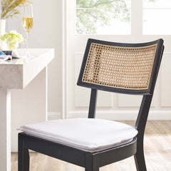 Caledonia Black/White Wood Counter Stools (Set of 2) - Ornate Home